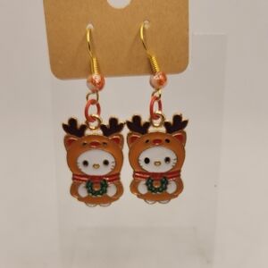 Hello Kitty Reindeer Earrings